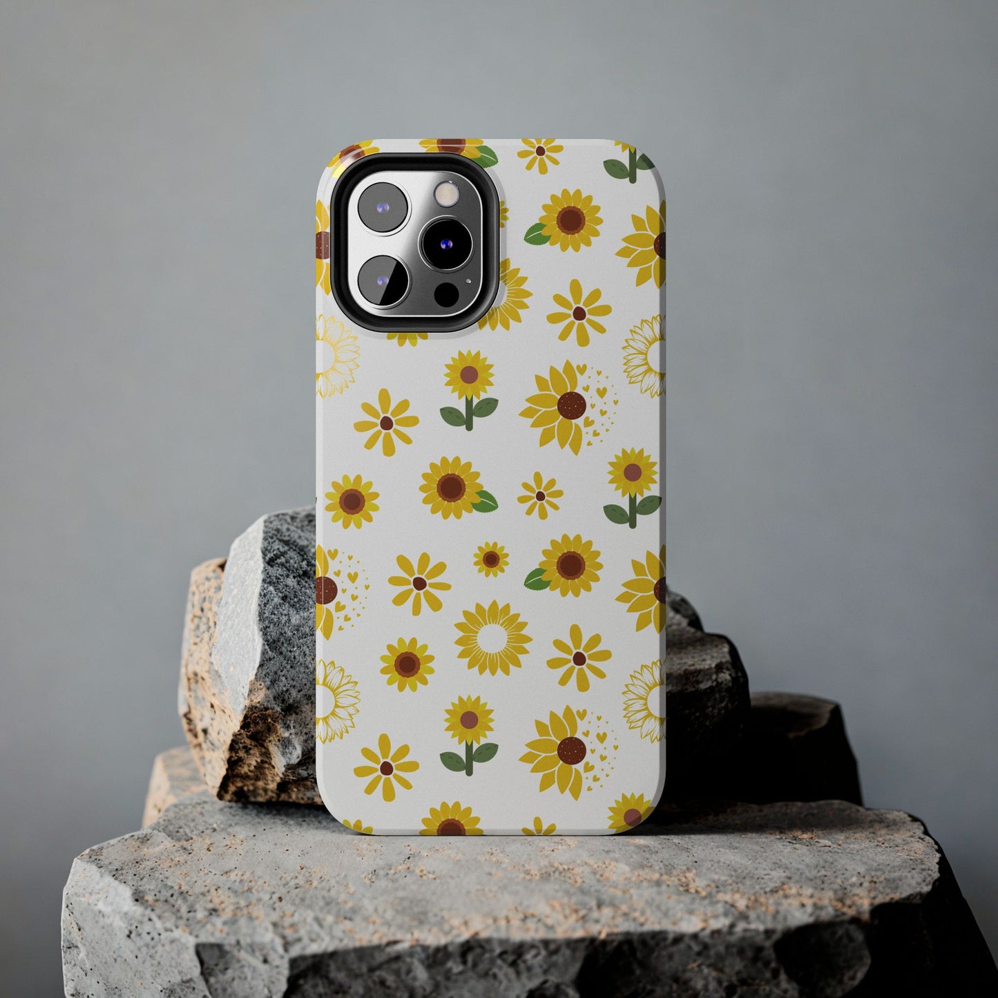 Sunflower Burst Tough Phone Case for iPhone and Samsung Galaxy