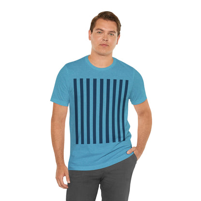 Navy Blue Stripes Shirt Royal Blue T-Shirts