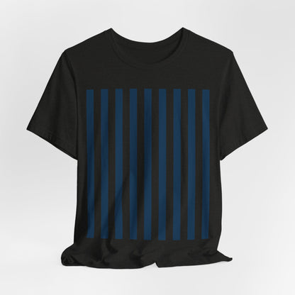 Navy Blue Stripes Shirt Royal Blue T - Shirts - T - Shirt - Kristine Celestine