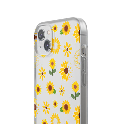 Sunflower Burst Flexible Phone Case iPhone Case Samsung Galaxy