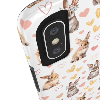 Bunny Love Tough Phone Case for iPhone and Samsung Galaxy