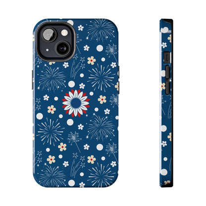 USA Daisy Fireworks Tough Phone Case for iPhone and Samsung Galaxy