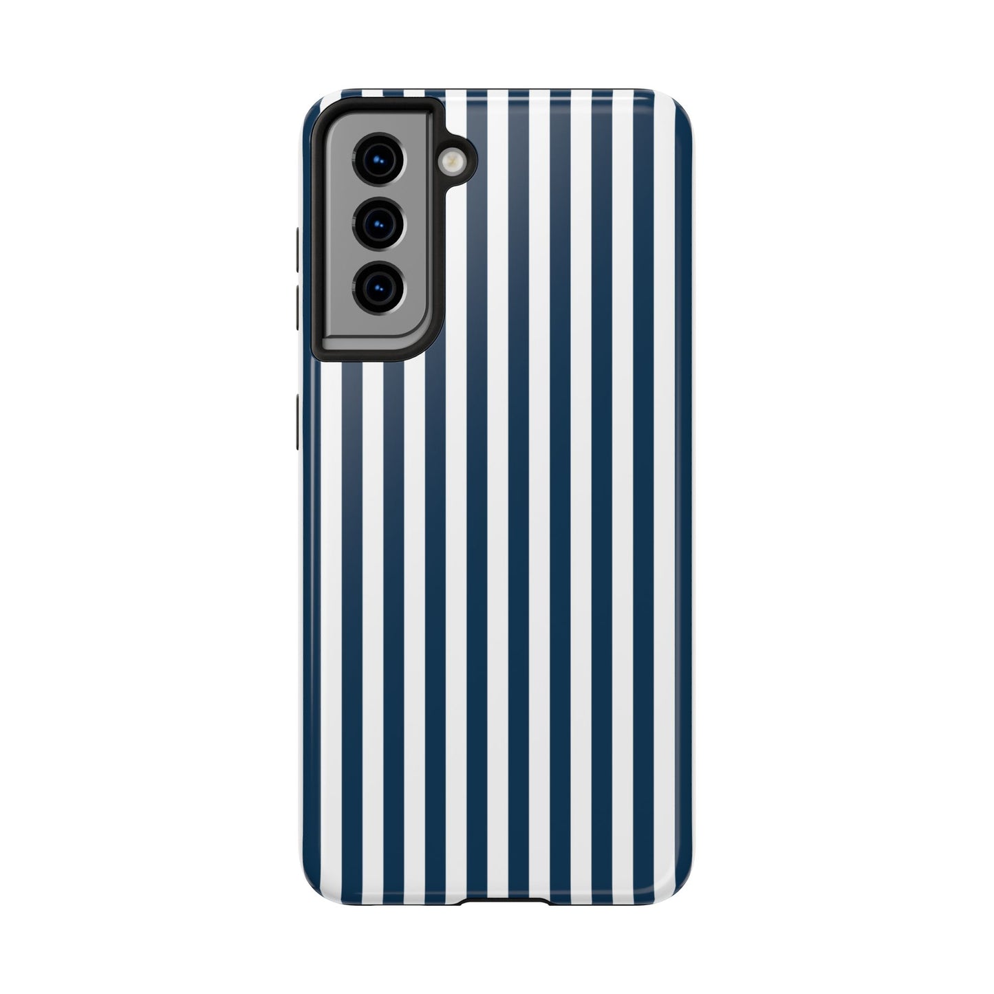 Navy Blue Stripes Tough Phone Case for iPhone and Samsung Galaxy