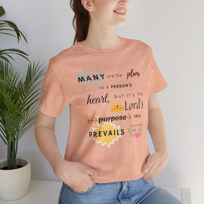 Proverbs 19:21 Bible Verse T-Shirt