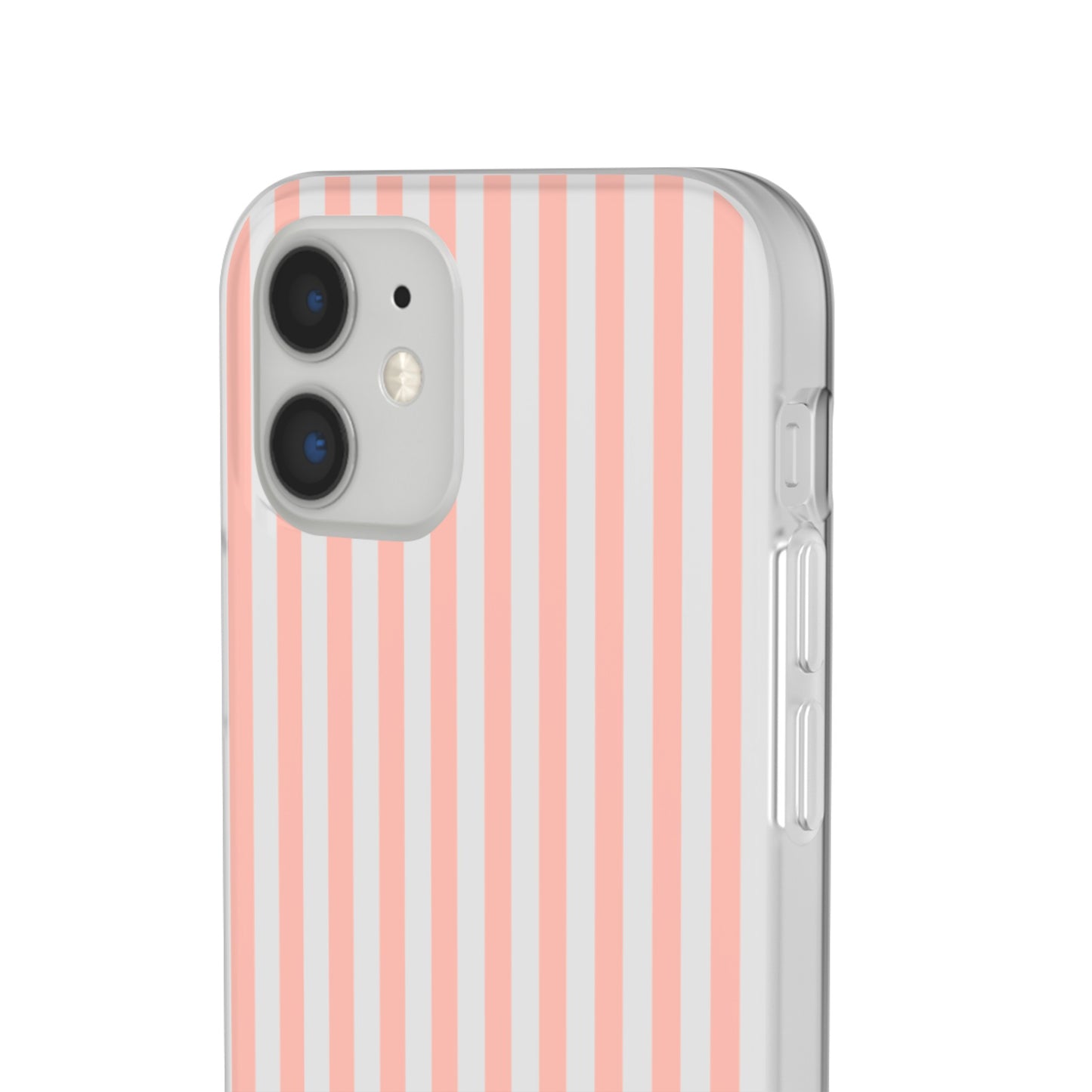 Coral Pink Stripes Flexible Phone Case iPhone Case Samsung Galaxy - Phone Case - Kristine Celestine