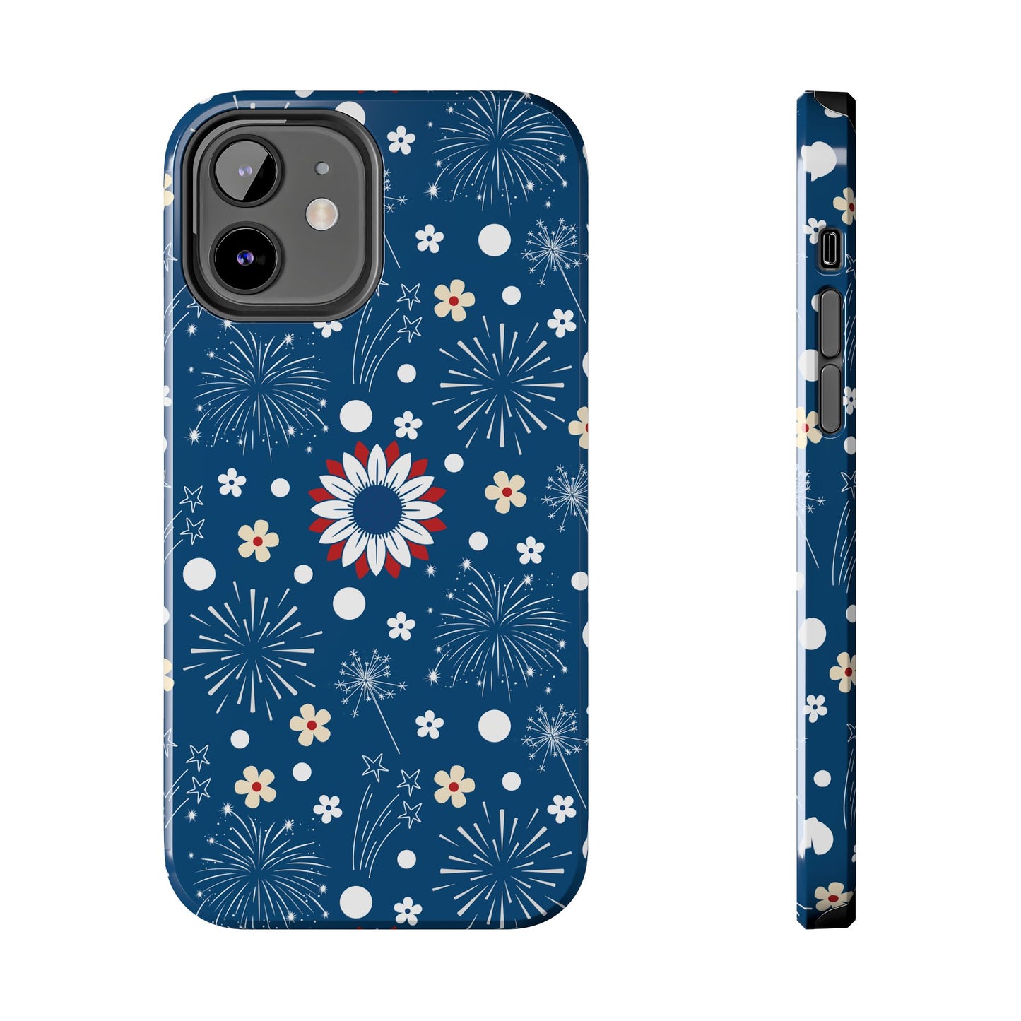 USA Daisy Fireworks Tough Phone Case for iPhone and Samsung Galaxy