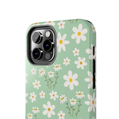 Mint Daisy Delight Tough Phone Case for iPhone and Samsung Galaxy