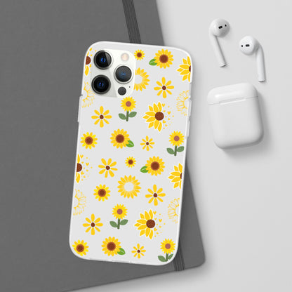 Sunflower Burst Flexible Phone Case iPhone Case Samsung Galaxy