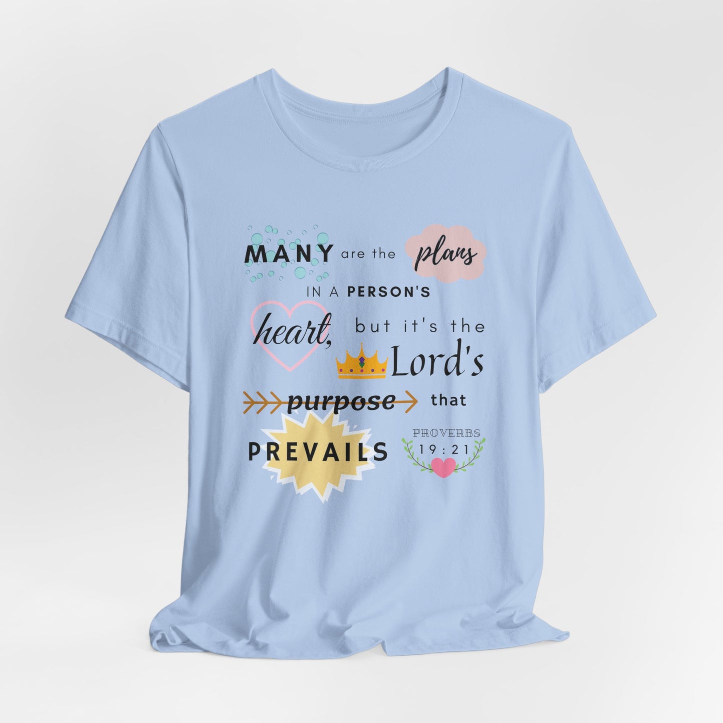 Proverbs 19:21 Bible Verse T-Shirt