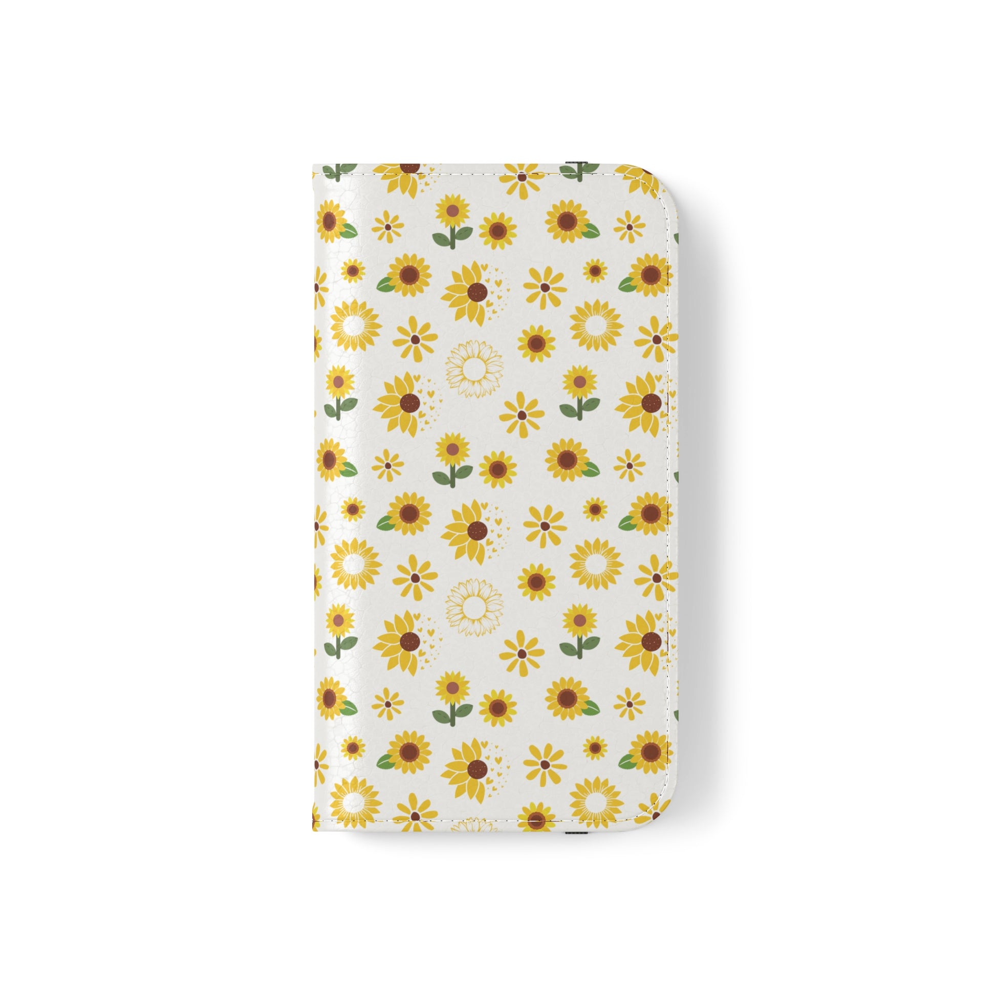 Sunflower Burst Flip Phone Case Cover with Pockets - Phone Case - Kristine Celestine