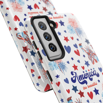 America the Beautiful Tough Phone Case for iPhone and Samsung Galaxy