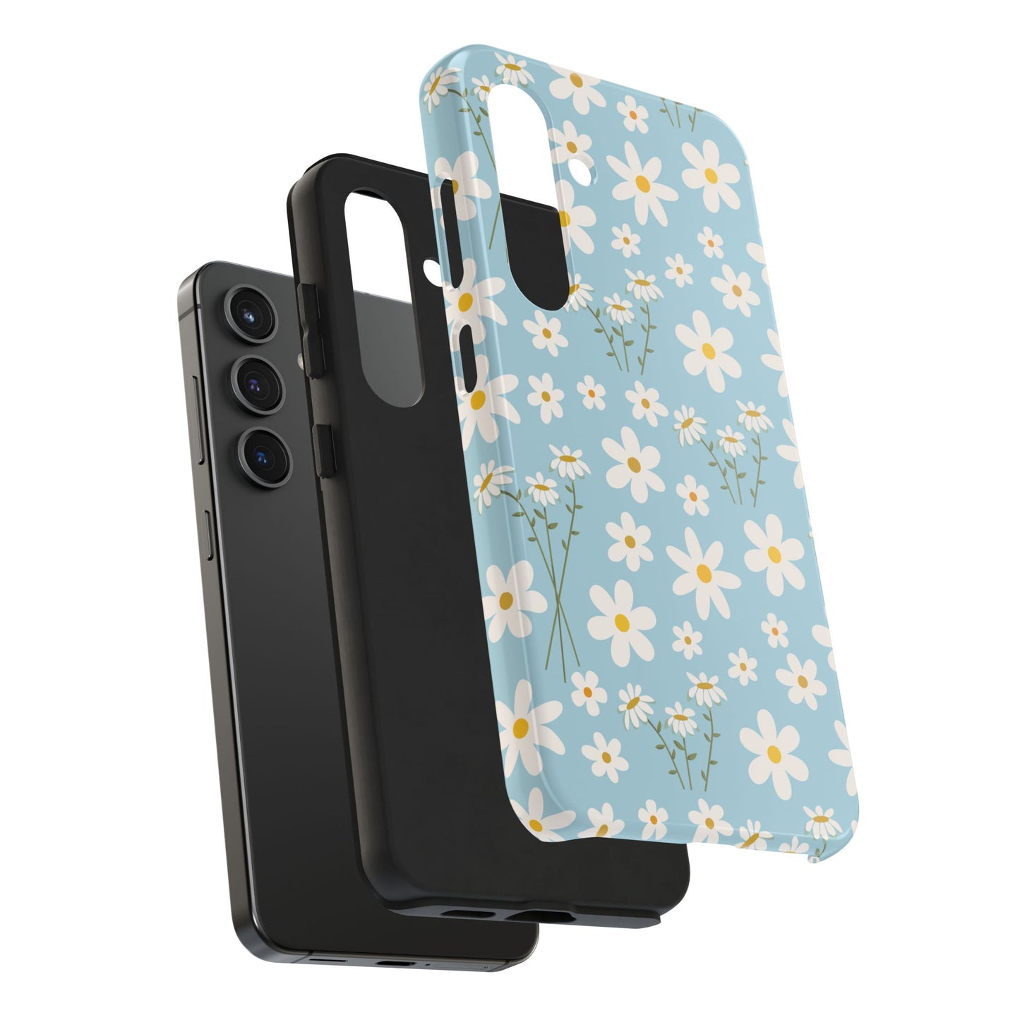 Sky Blue Daisy Tough Phone Case for iPhone and Samsung Galaxy