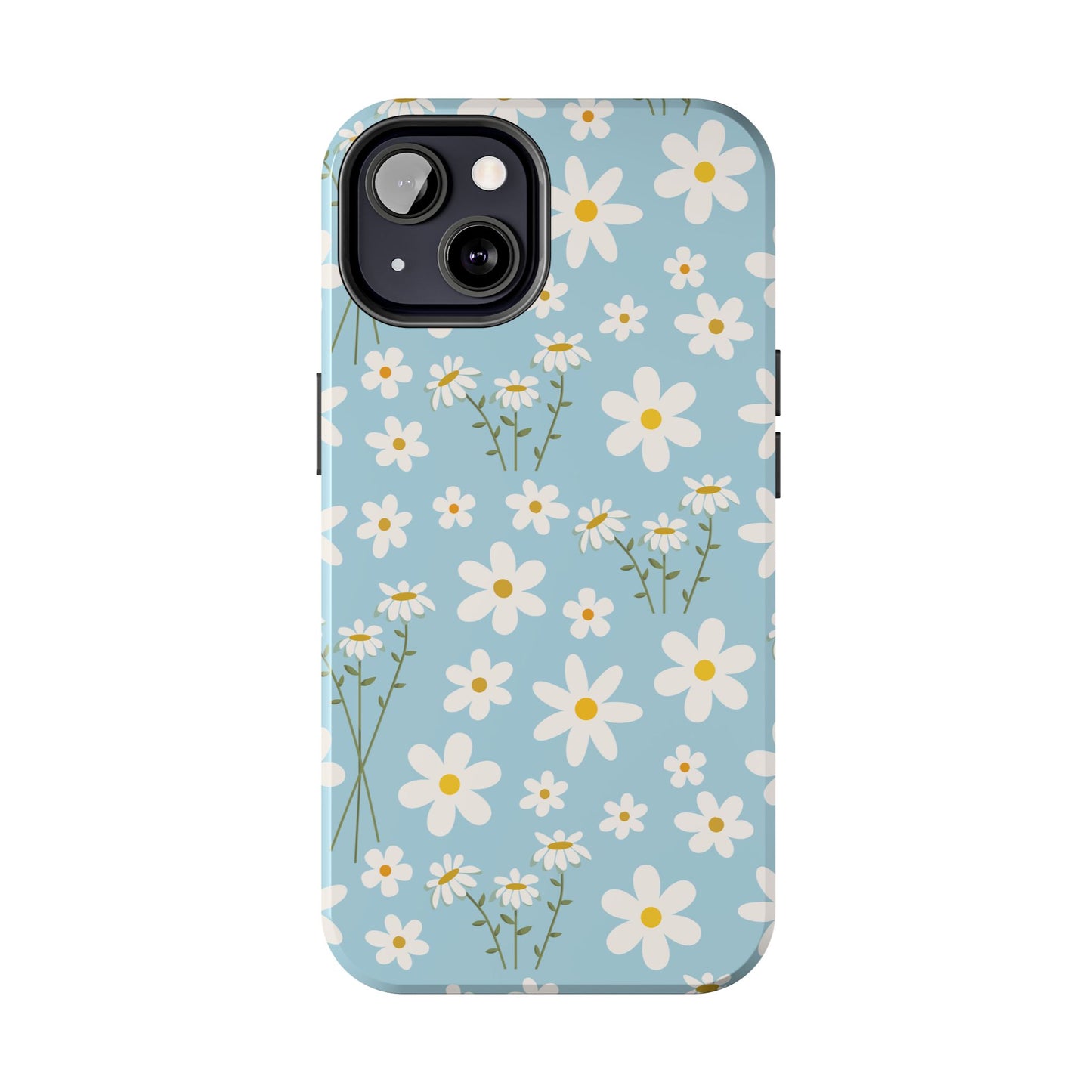 Sky Blue Daisy Tough Phone Case for iPhone and Samsung Galaxy