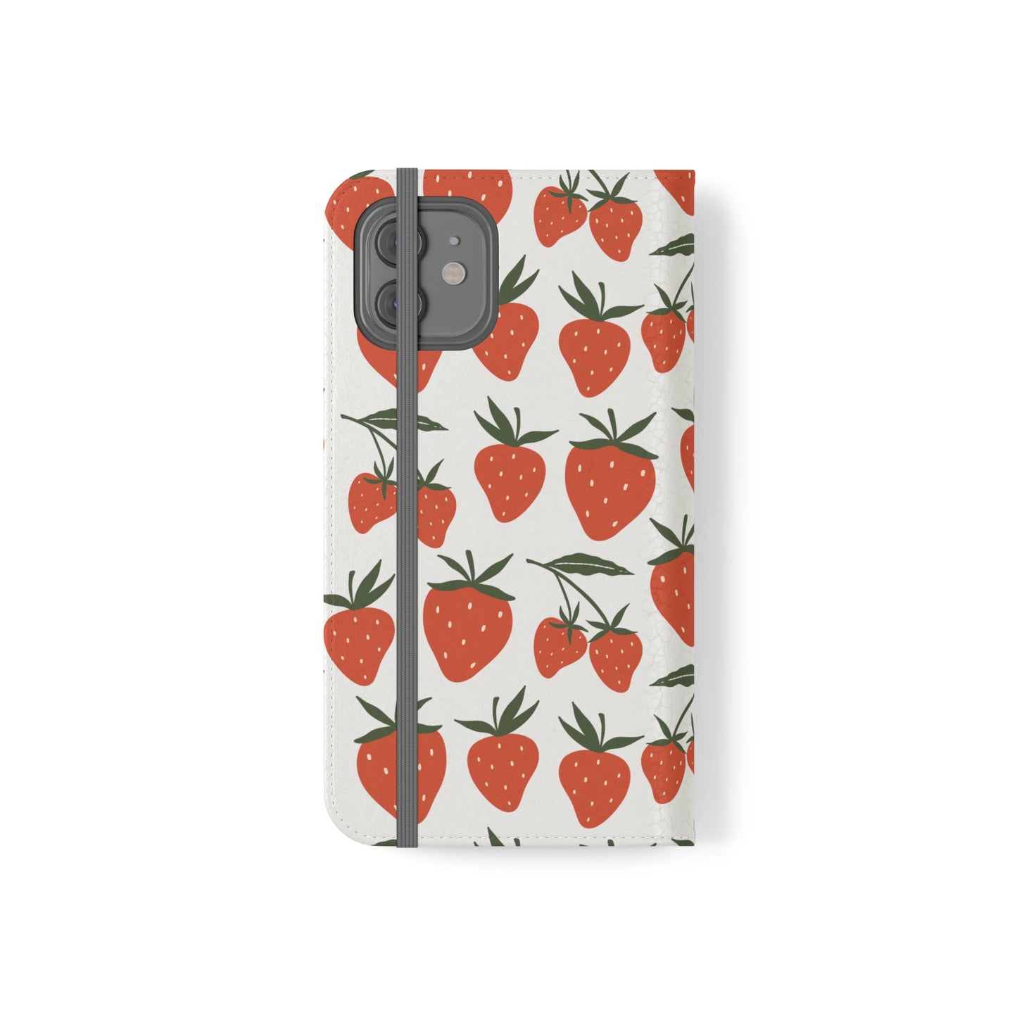 Tropical Strawberry Flip Phone Case Cover with Pockets - Phone Case - Kristine Celestine