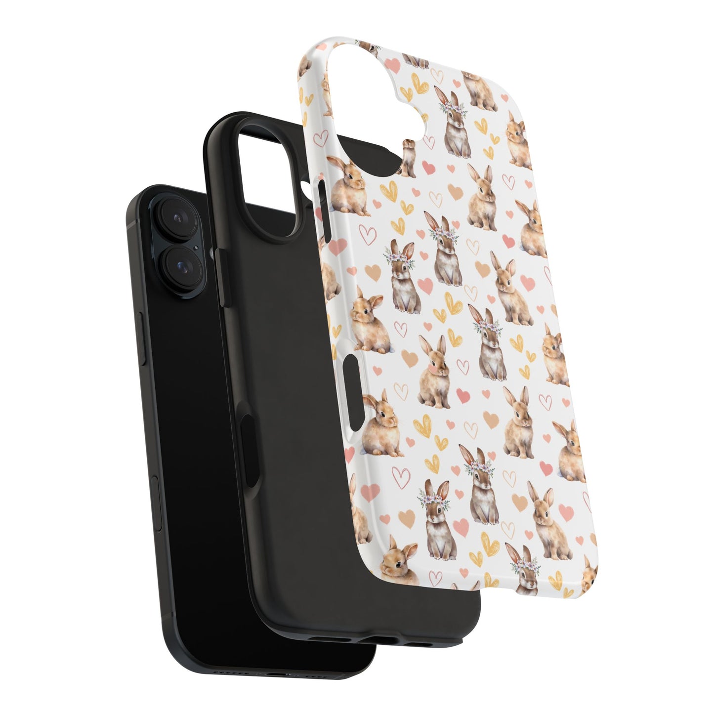 Bunny Love Tough Phone Case for iPhone and Samsung Galaxy