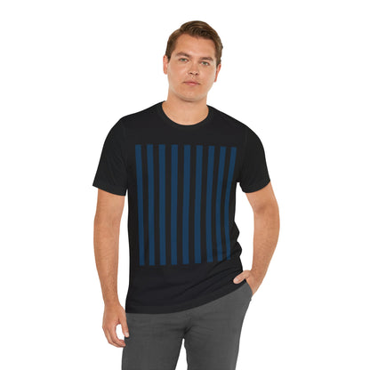 Navy Blue Stripes Shirt Royal Blue T-Shirts