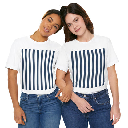 Navy Blue Stripes Shirt Royal Blue T-Shirts