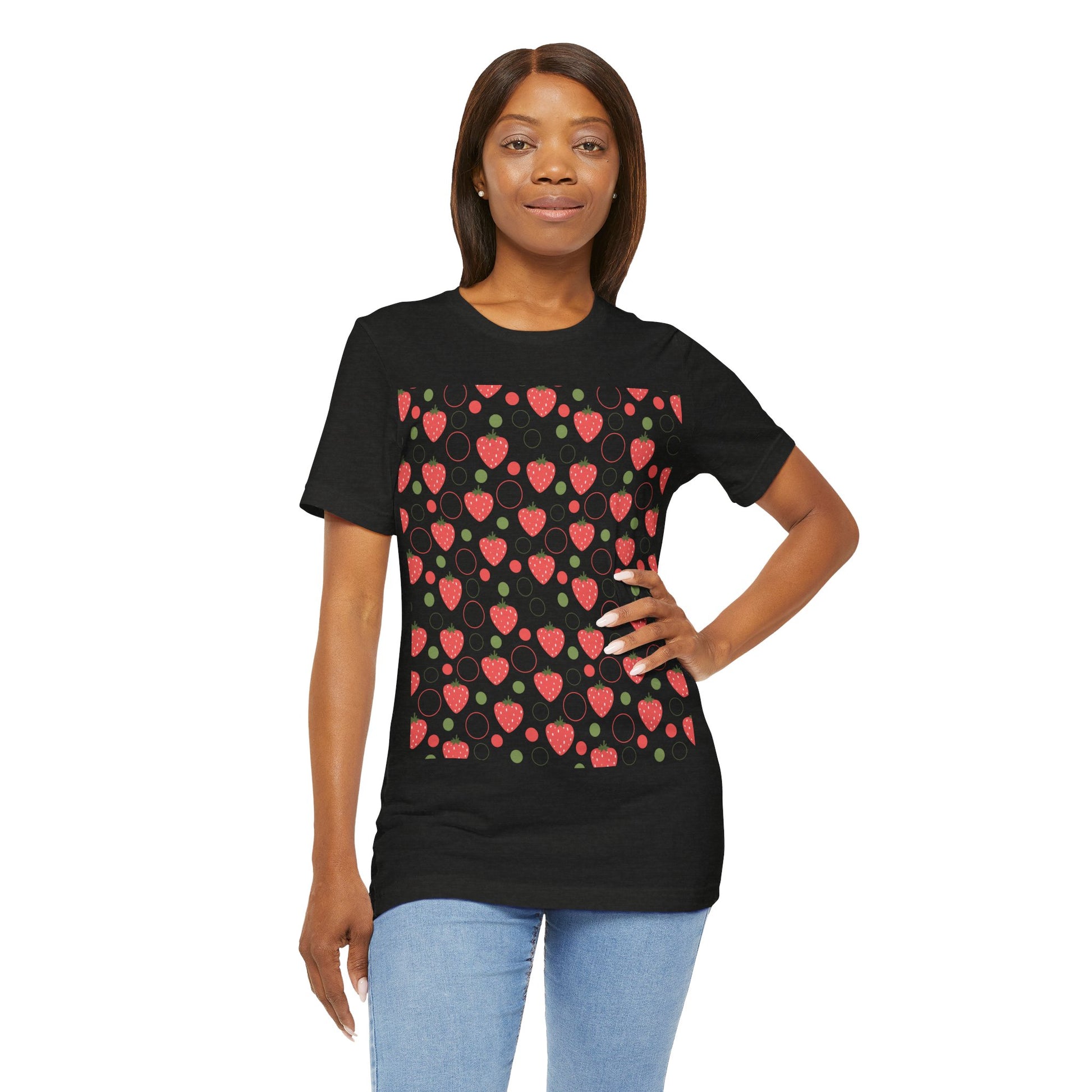 Red Strawberry Bubbles T - Shirt - T - Shirt - Kristine Celestine