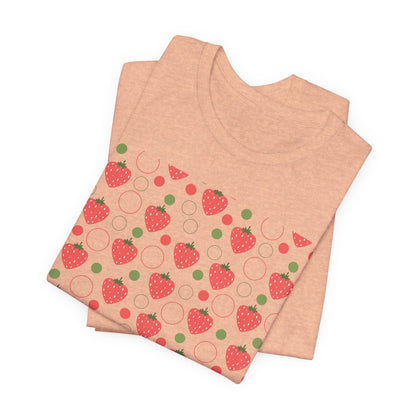 Red Strawberry Bubbles T - Shirt - T - Shirt - Kristine Celestine