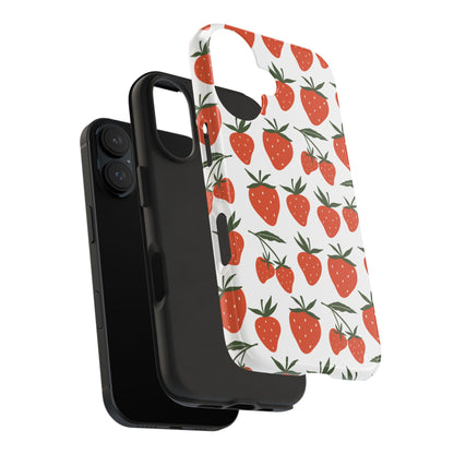 Tropical Strawberry Tough Phone Case for iPhone and Samsung Galaxy