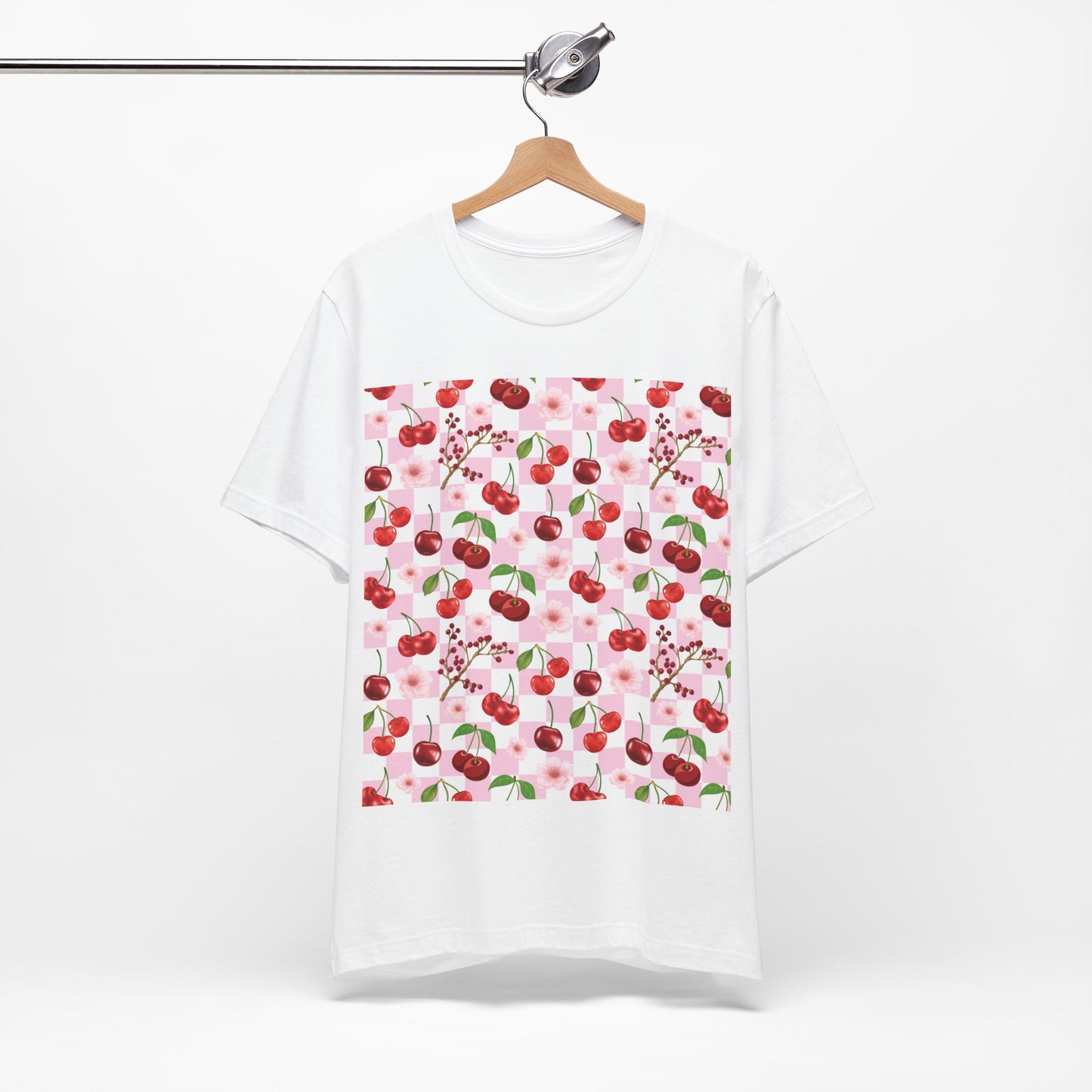 Cherry Checkerboard T - Shirt - T - Shirt - Kristine Celestine