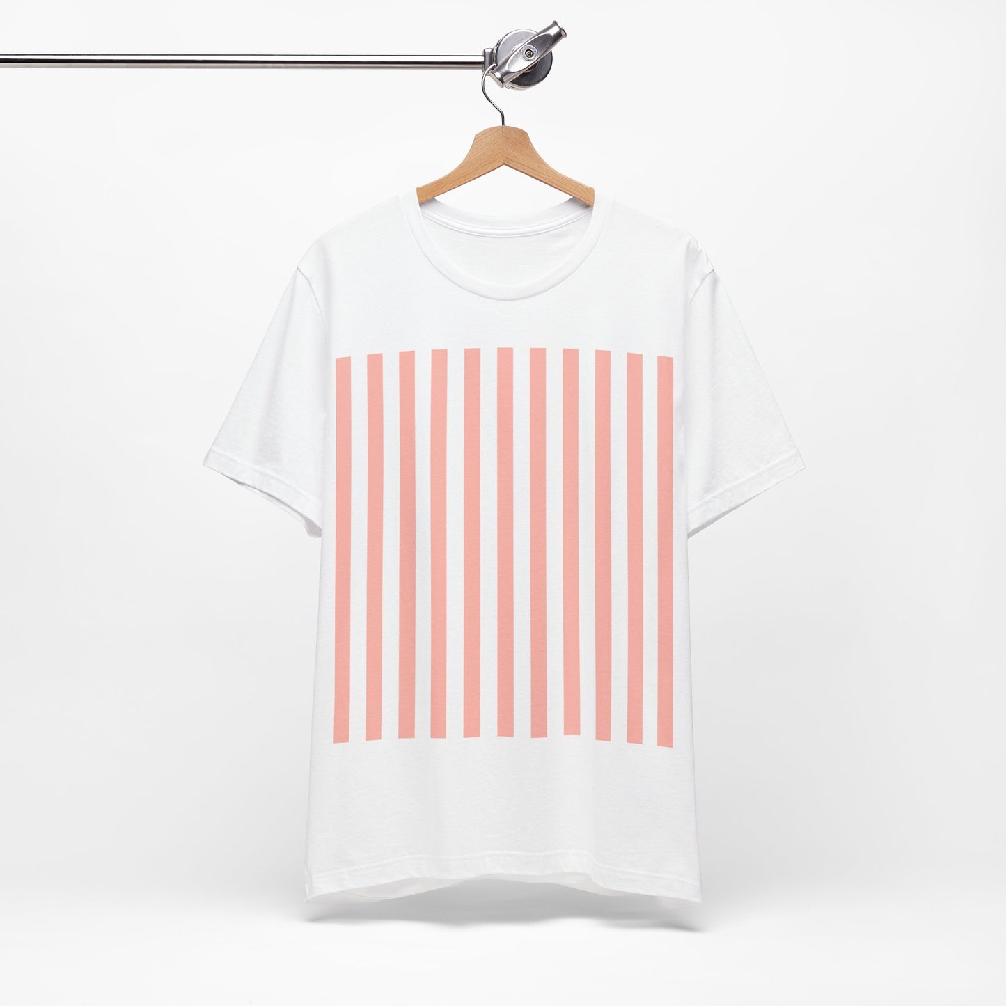 Coral Pink Stripes Shirt