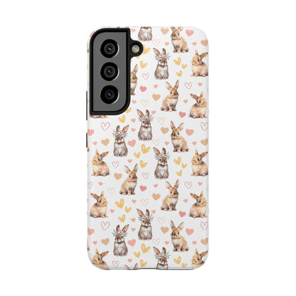 Bunny Love Tough Phone Case for iPhone and Samsung Galaxy