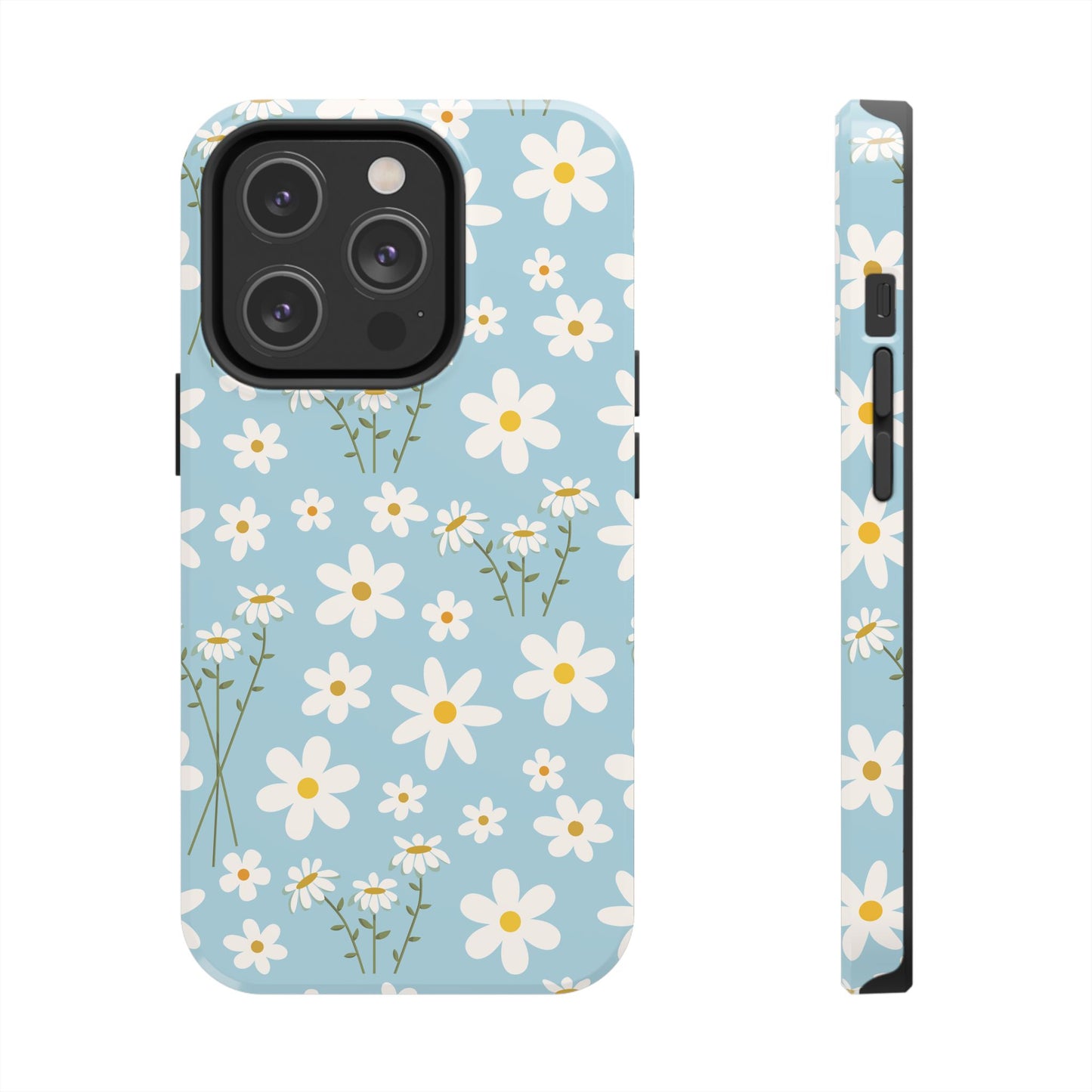 Sky Blue Daisy Tough Phone Case for iPhone and Samsung Galaxy