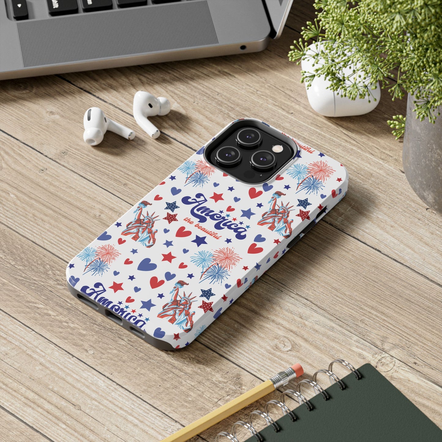 America the Beautiful Tough Phone Case for iPhone and Samsung Galaxy