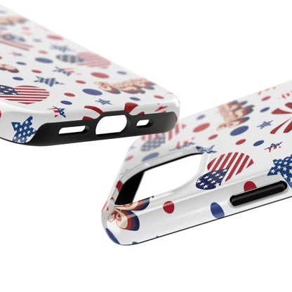 Coque de téléphone robuste America's Sweetheart and Bows pour iPhone et Samsung Galaxy