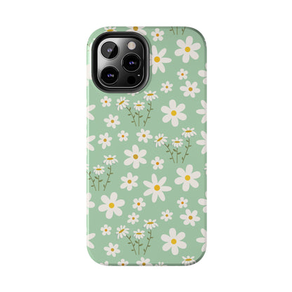 Mint Daisy Delight Tough Phone Case for iPhone and Samsung Galaxy