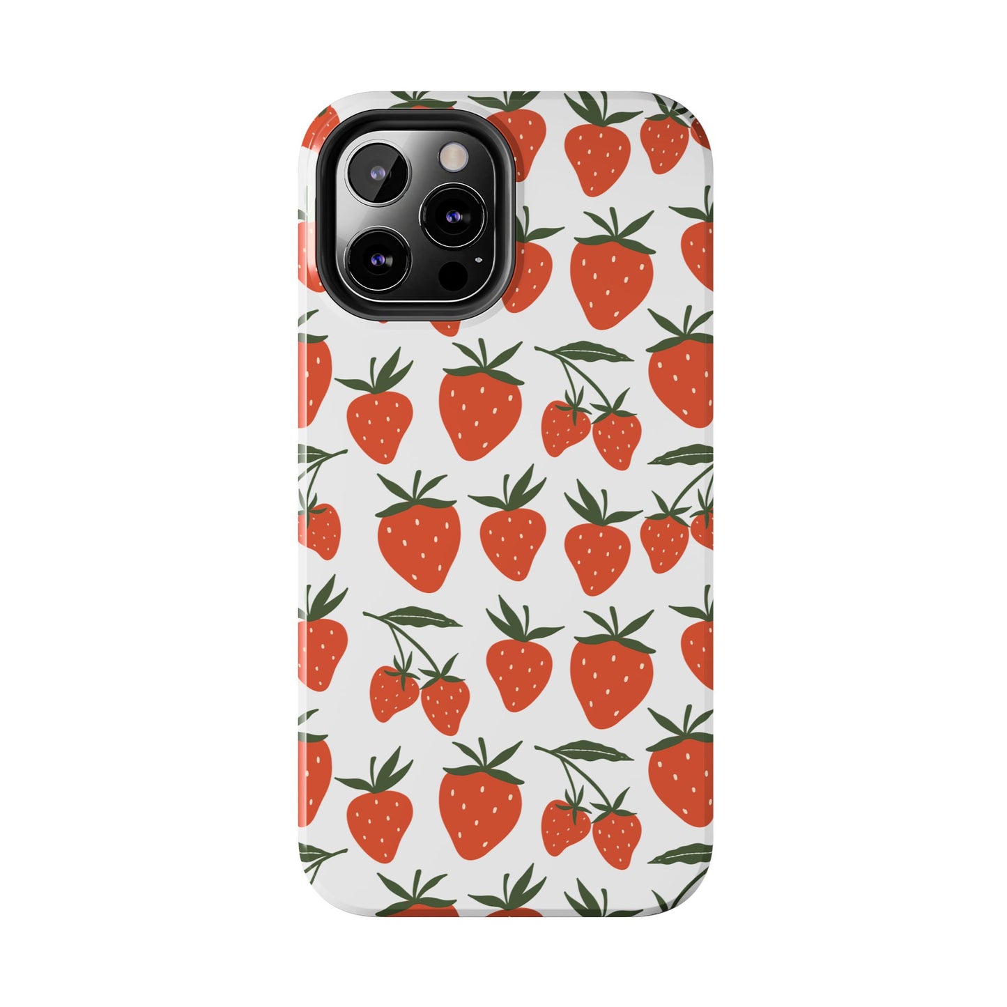 Tropical Strawberry Tough Phone Case for iPhone and Samsung Galaxy