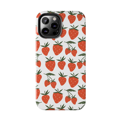 Tropical Strawberry Tough Phone Case for iPhone and Samsung Galaxy