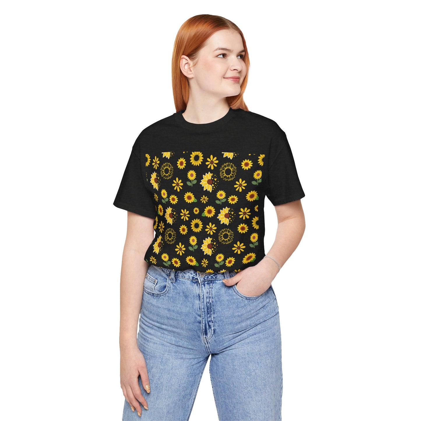 Camisa unisex con ráfaga de girasol