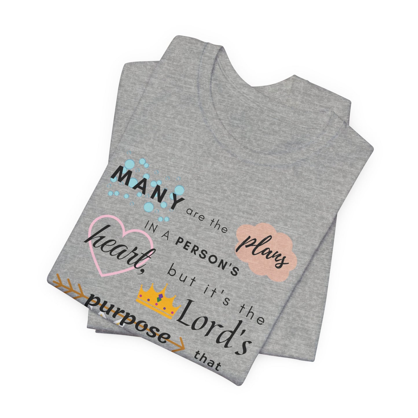 Proverbs 19:21 Bible Verse T-Shirt