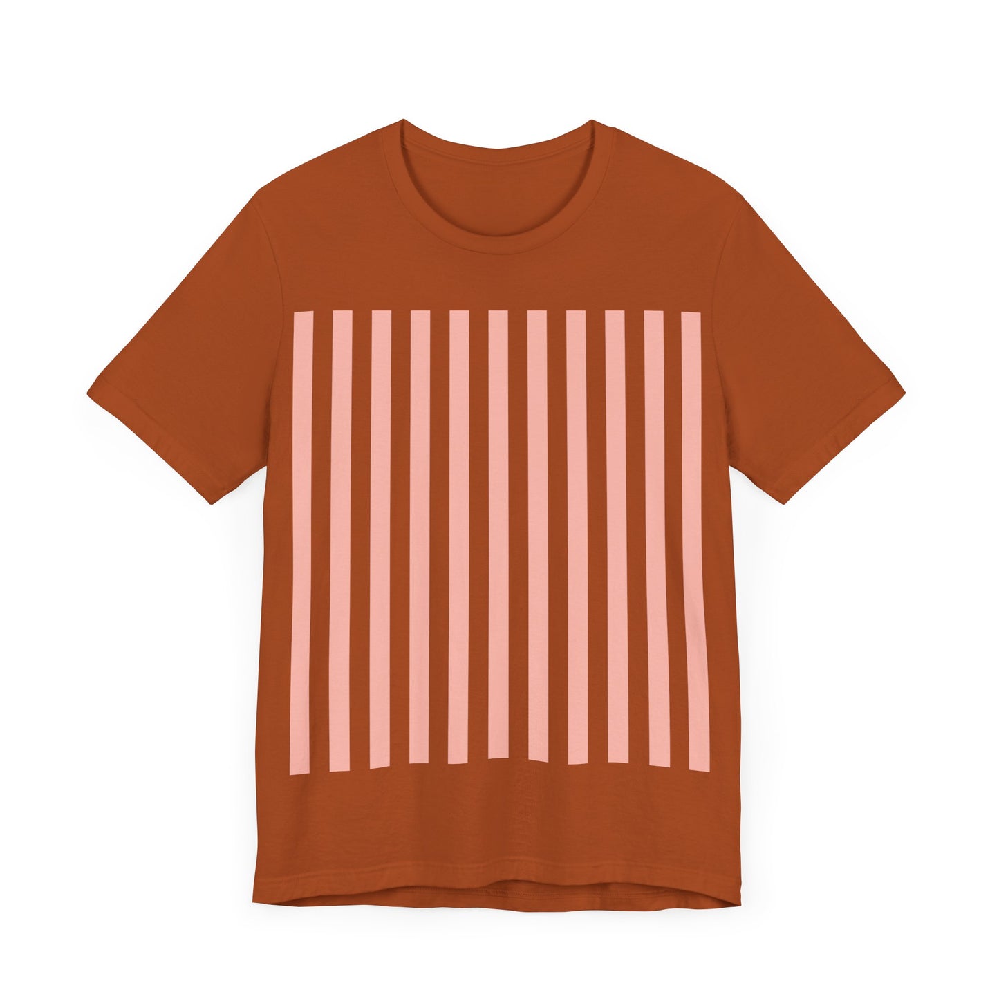 Coral Pink Stripes Shirt