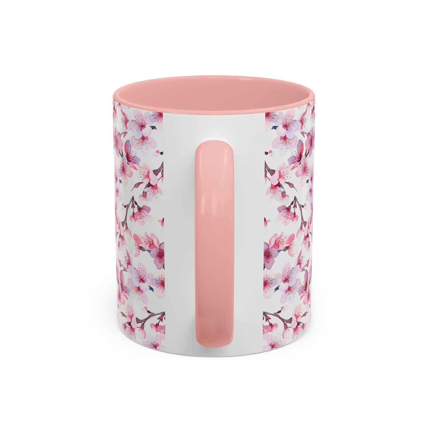 Lovely Cherry Blossom Accent Mug with Pink Interior (vL) - Mug - Kristine Celestine