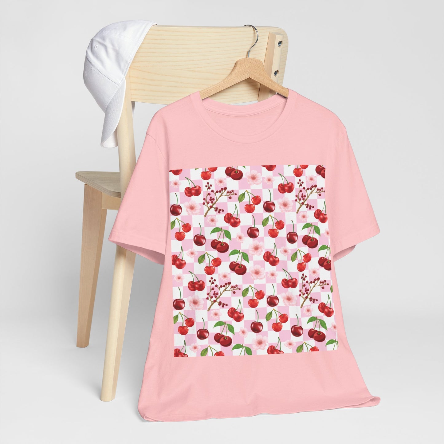 Cherry Checkerboard T - Shirt - T - Shirt - Kristine Celestine