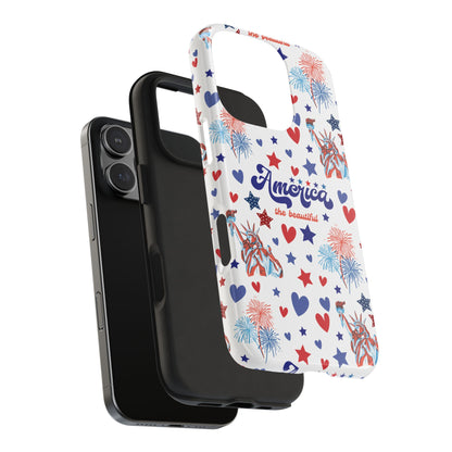 America the Beautiful Tough Phone Case for iPhone and Samsung Galaxy