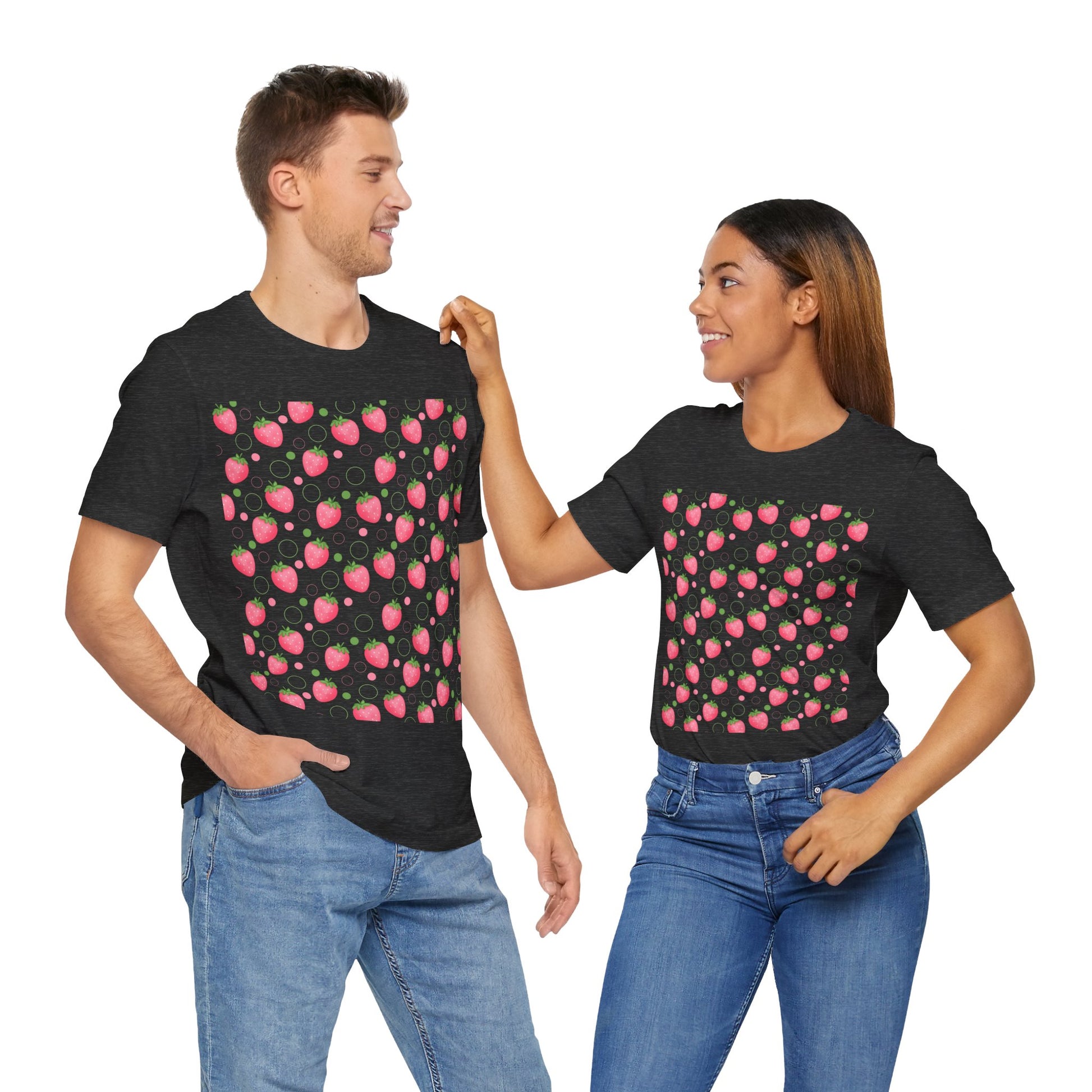 Pink Strawberry Bubbles T - Shirt - T - Shirt - Kristine Celestine