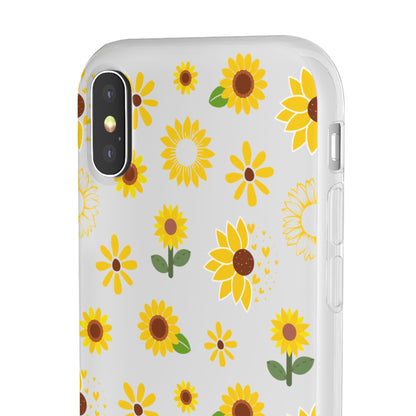 Sunflower Burst Flexible Phone Case iPhone Case Samsung Galaxy