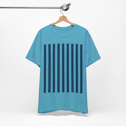 Navy Blue Stripes Shirt Royal Blue T-Shirts