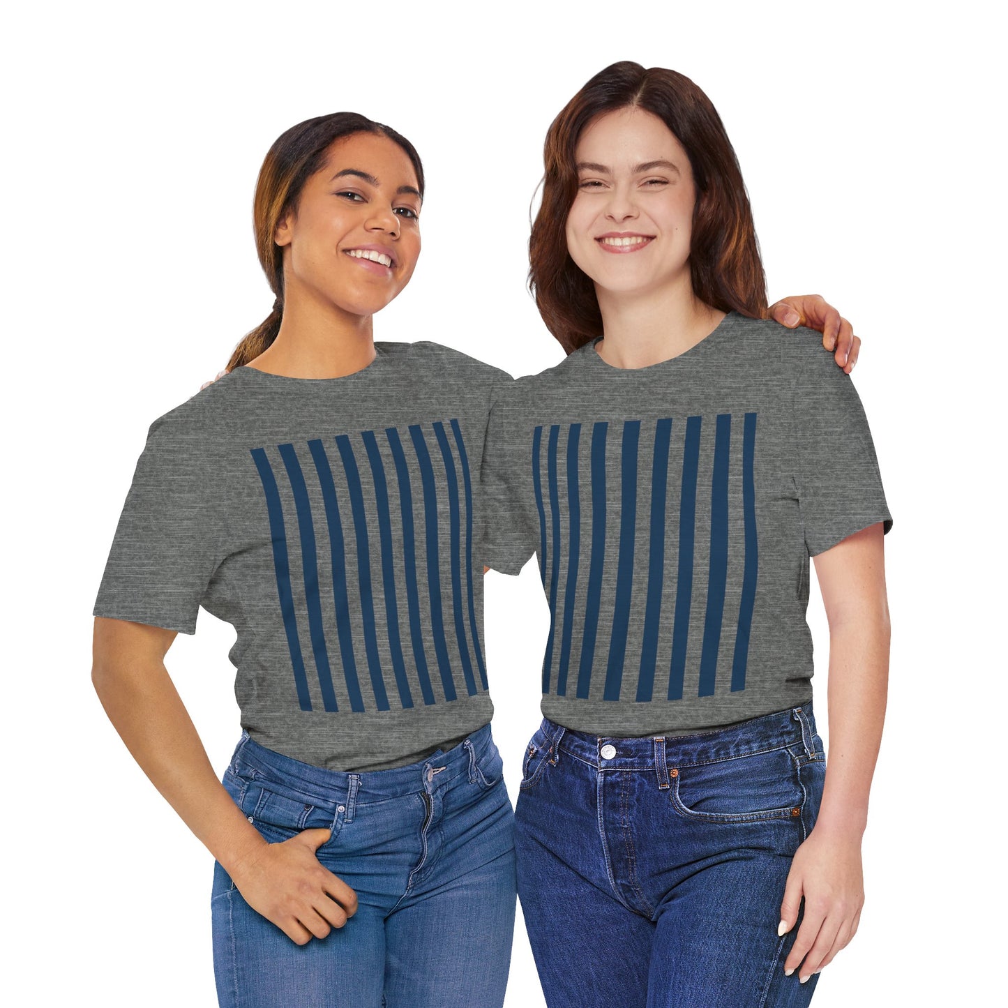 Navy Blue Stripes Shirt Royal Blue T-Shirts