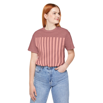 Coral Pink Stripes Shirt