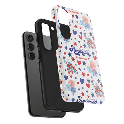 America the Beautiful Tough Phone Case for iPhone and Samsung Galaxy