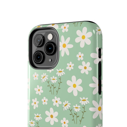 Mint Daisy Delight Tough Phone Case for iPhone and Samsung Galaxy