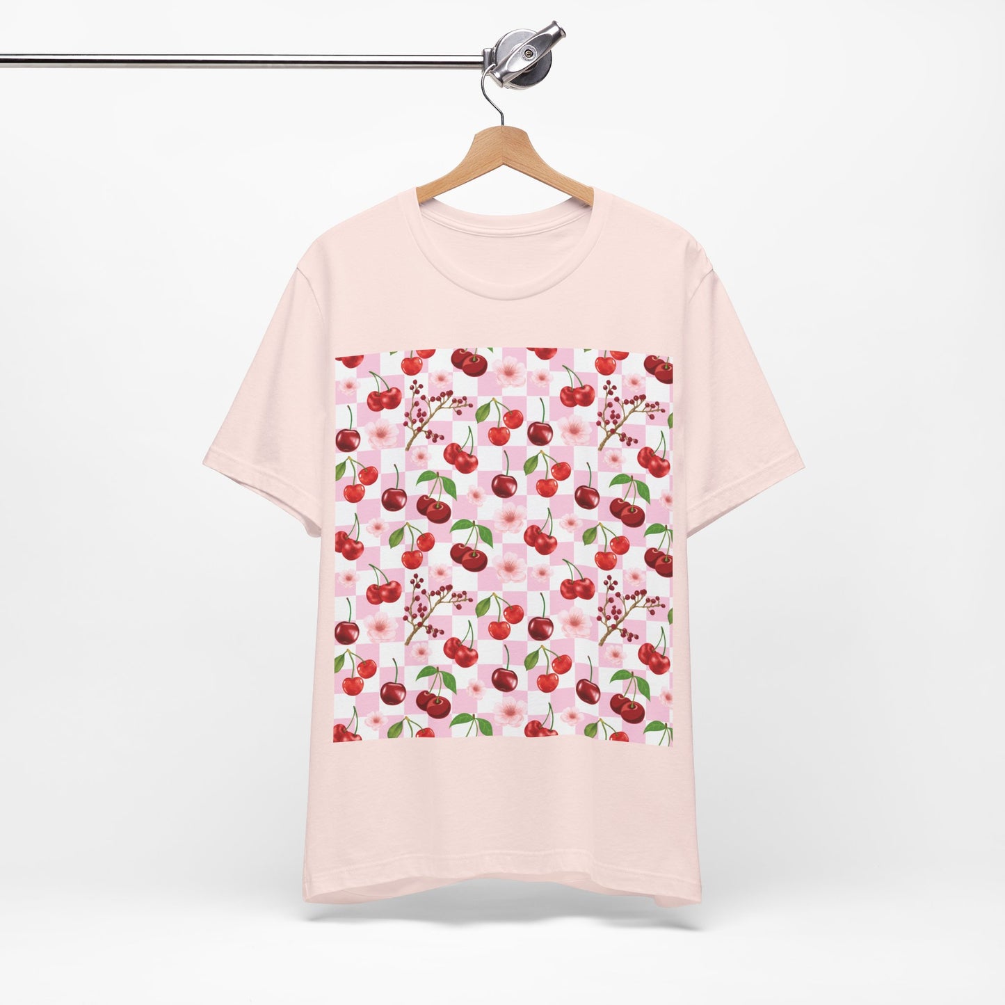 Cherry Checkerboard T - Shirt - T - Shirt - Kristine Celestine