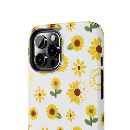 Sunflower Burst Tough Phone Case for iPhone and Samsung Galaxy