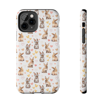 Bunny Love Tough Phone Case for iPhone and Samsung Galaxy