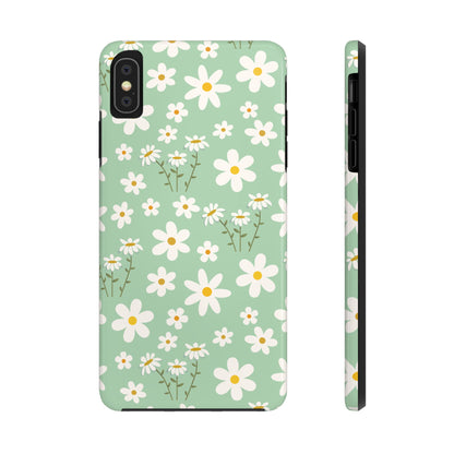 Mint Daisy Delight Tough Phone Case for iPhone and Samsung Galaxy